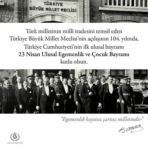 23 Nisan Kutlu Olsun