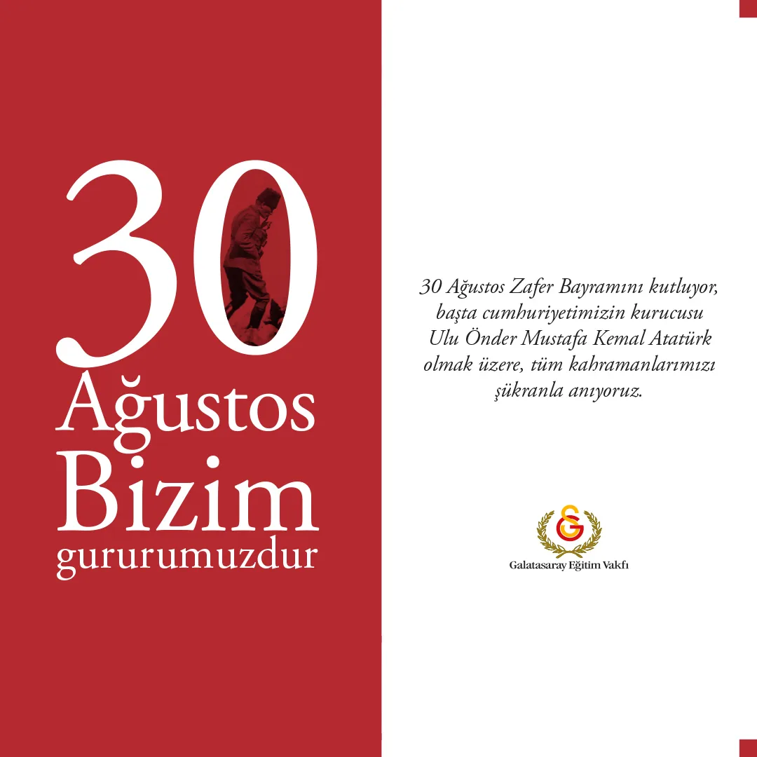 30 Ağustos Bizim Gururumuzdur.
