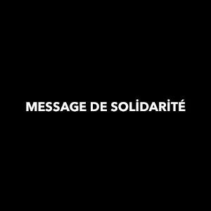Message de Solidarité